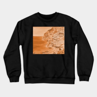 Positano Sepia Crewneck Sweatshirt